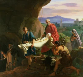 Begräbnis eines jungen Märtyrers in den Katakomben von Rom, 1847